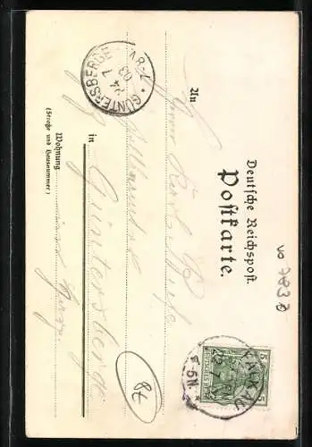 Künstler-AK Karl Mutter: Hochburg, unter der Burgruine