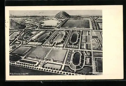 AK Köln-Müngersdorf, 14. Deutsches Turnfest 1928, Stadion
