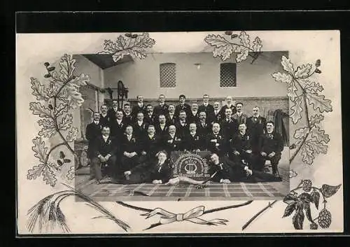 AK Rannersdorf, Männer-Gesangsverein Brauhaus der Stadt Wien 1910, Gruppenfoto