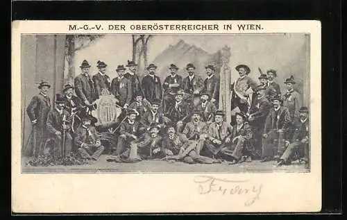 AK Wien, M.-G.-V. der Österreicher, Gruppenfoto