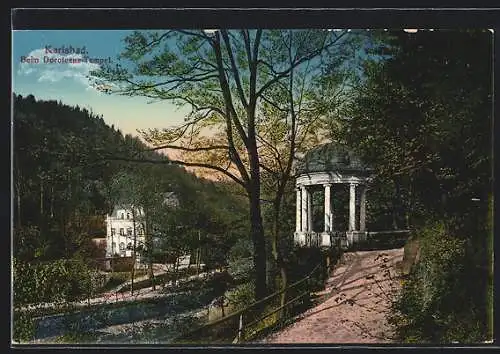 AK Karlsbad, Partie beim Doroteens-Tempel