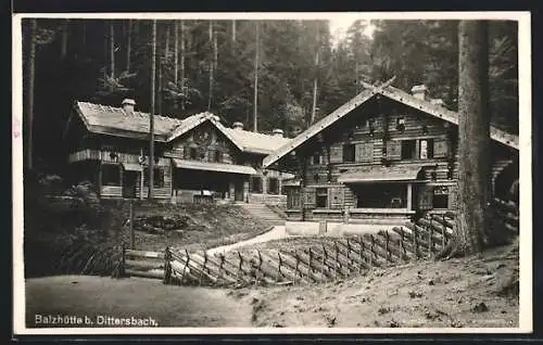 AK Dittersbach / Jetrichovice, Gasthaus Balzhütte