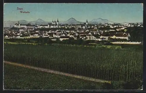 AK Saaz, Blick auf die Westseite