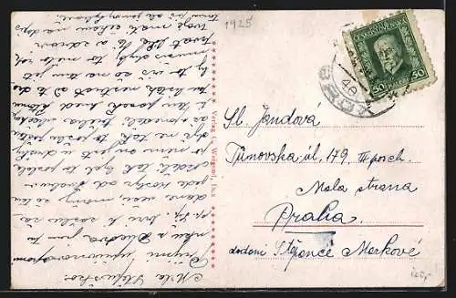 AK Dux, Evangelische Kirche am Ufer