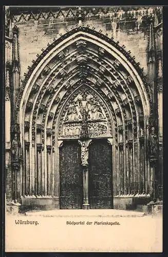 AK Würzburg, Südportal der Marienkapelle