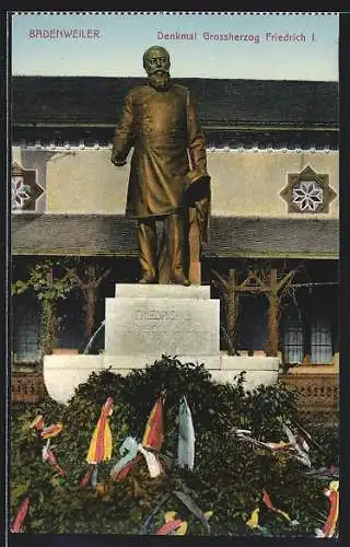 AK Badenweiler, Totalansicht des Denkmals Grossherzog Friedrich I