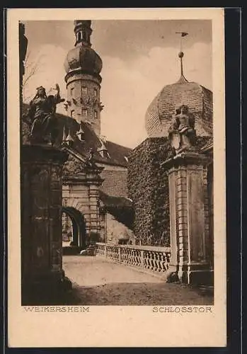 AK Weikersheim, Eingang Schlosstor