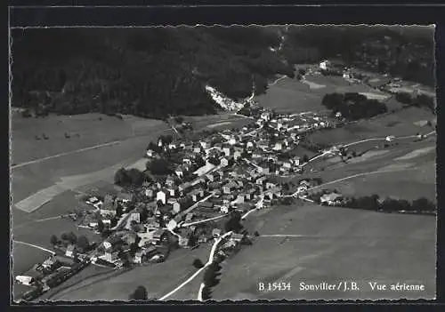 AK Sonvilier, Vue aérienne
