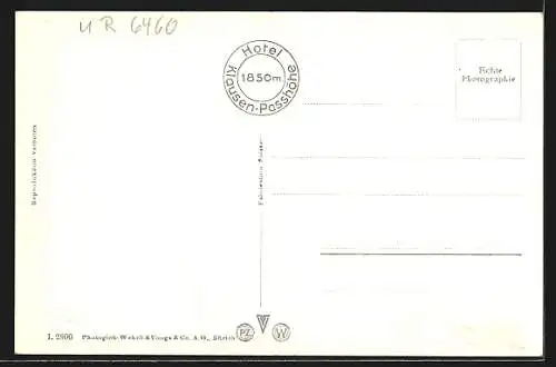 AK Klausenpasshöhe, Hotel Klausenpasshöhe mit Post-LKW