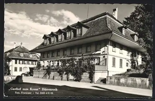 AK Dürrenroth, Gasthof zum Kreuz, Bes. Fam. Flückiger
