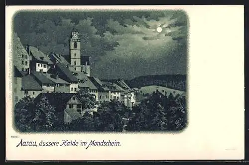 Lithographie Aarau, äussere Halde