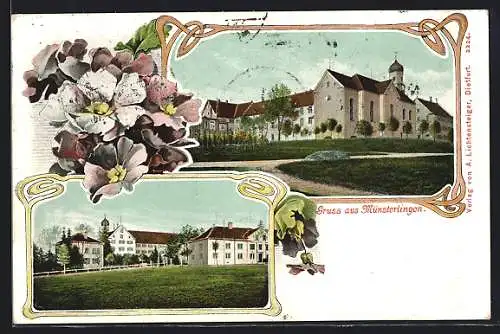 AK Münsterlingen, Ortspartie mit der Kirche