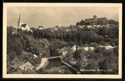 AK Weitra /N.Oe., Ortsansicht aus der Vogelschau