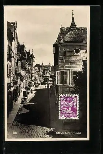 AK Steyr, Blick auf den Grünmarkt
