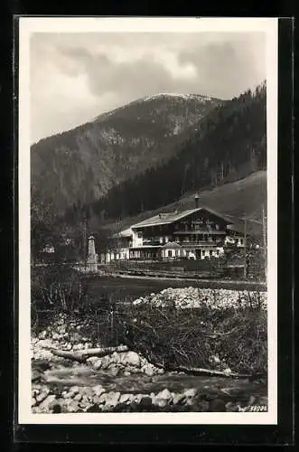 AK Thiersee, Gasthof Land mit Schönfeldjoch