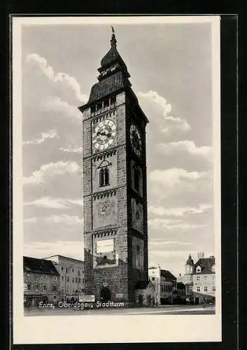 AK Enns /Oberdonau, Ansicht vom Stadtturm