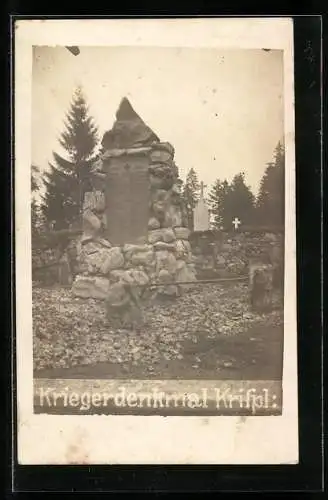 AK Krispl, Partie am Kriegerdenkmal