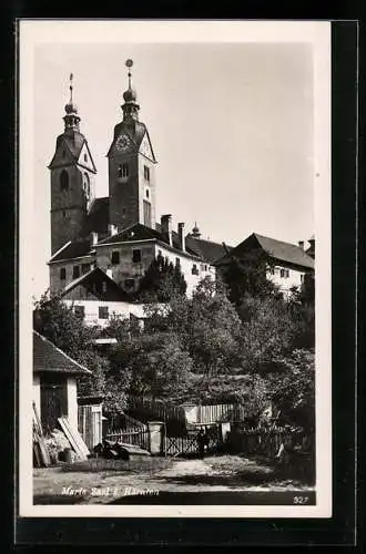 AK Maria Saal i. Kärnten, Blick hinauf zur Kirche