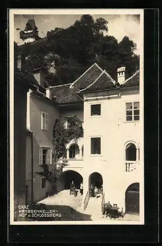 AK Graz, Krebsenkellerhof, Bes. Alois Wunder, Sackstrasse 12