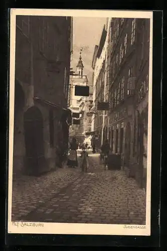 AK Salzburg, Blick in die Judengasse
