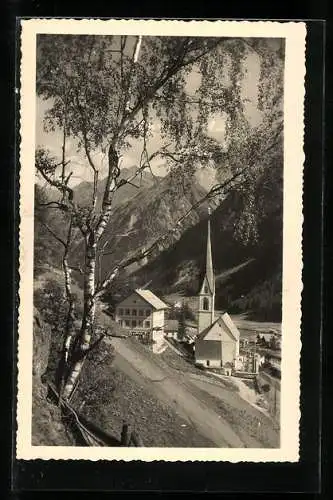 AK Sölden i. Oetztal, Blick auf den Ort