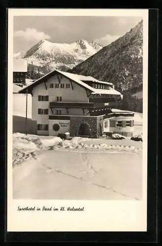 AK Baad im Kl. Walsertal, Das Sporthotel im Winter