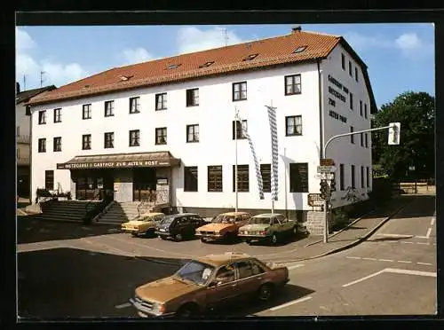 AK Bischofsmais /Bayer. Wald, Gasthof-Metzgerei Alte Post, Inh. Walter Pledl