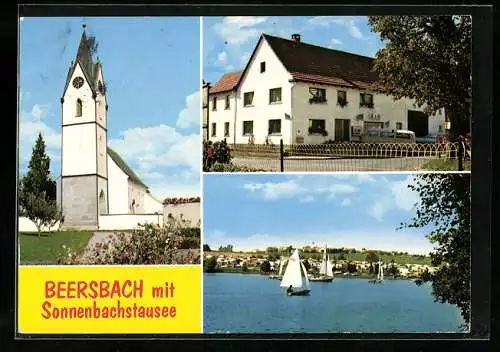 AK Beersbach, Die Kirche, A&O-Filiale, Sonnenbachstausee