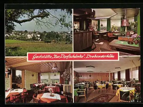AK Wiehl-Drabenderhöhe, Die Gaststätte Zur Dorfschänke, Innenansichten, Inh. Rainer Lang