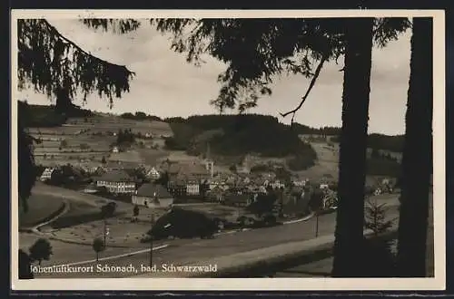 AK Schonach / Schwarzwald, Ortsansicht