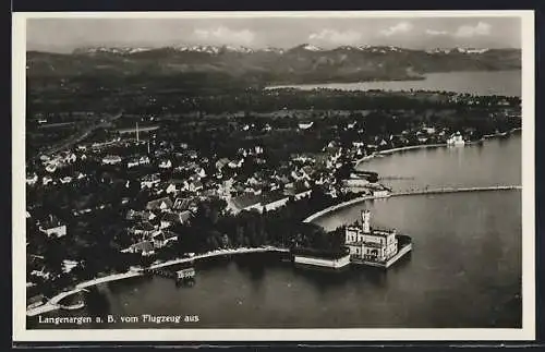 AK Langenargen a. B., Gesamtansicht vom Flugzeug aus