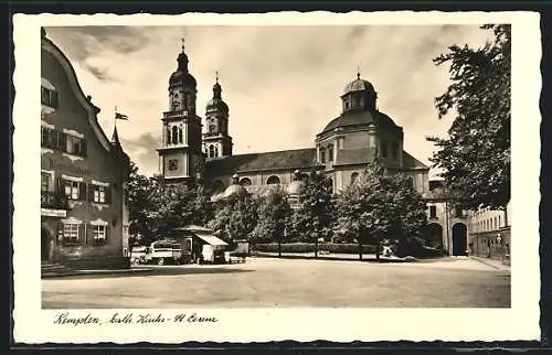 AK Kempten i. Allgäu, an der kathol. Kirche St. Lorenz