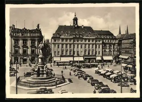 AK Dresden, Blick über den gesamten Altmarkt