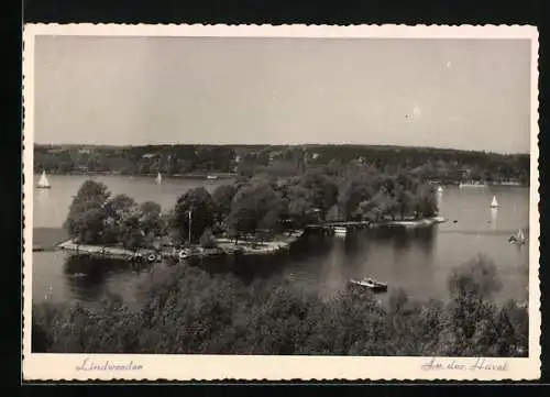 AK Berlin-Lindwerder /Havel, Gesamtansicht der Insel