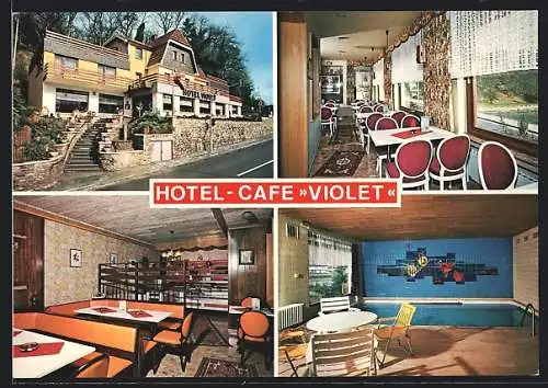 AK Blankenheim /Ahr, Hotel-Cafe Violet, Kölner Strasse 7