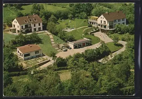 AK Münstereifel, Kneipp-Sanatorium Dr. med. Schumacher-Wandersleb, Fliegeraufnahme