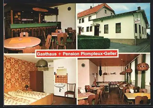 AK Schleiden-Scheuern /Eifel, Gasthaus und Pension Plompteux-Geller