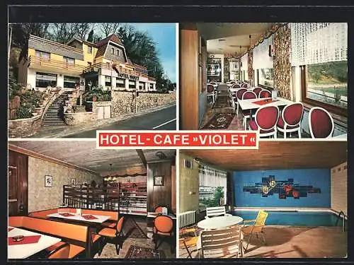 AK Blankenheim /Ahr, Hotel & Cafe Violrt, Kölner Strasse 7