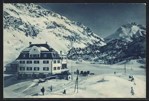 AK Maloja, Hotel Maloja-Kulm im Winter