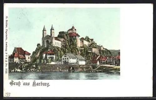 AK Aarburg, Blick zum Ort