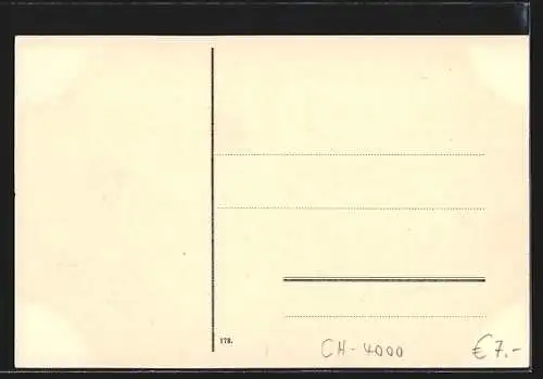 AK Basel, Mittlere Rheinbrücke mit Häuserpanorama