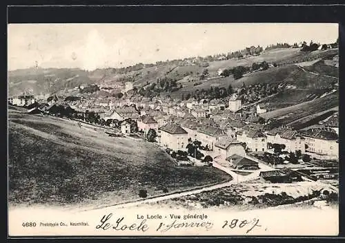 AK Le Locle, Vue générale