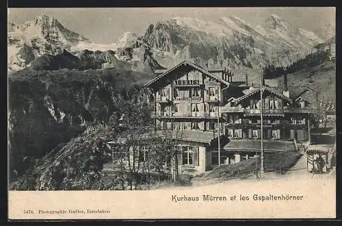 AK Mürren, Kurhaus et les Gspaltenhörner