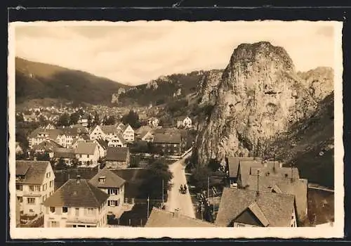 AK Blaubeuren, Teilansicht aus der Vogelschau