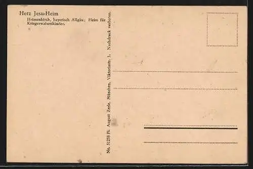AK Heimenkirch /Allgäu, Herz Jesu-Heim, Heim für Kriegswaisenkinder