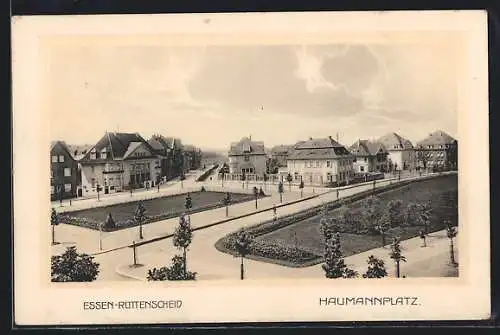 AK Essen-Rüttenscheid, Blick auf den Haumannplatz