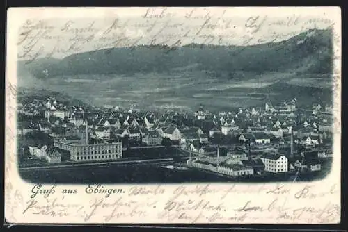 AK Ebingen, Blick auf den Ort