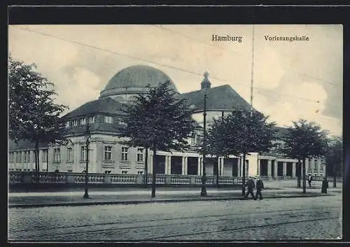AK Hamburg-Rotherbaum, Vorlesungshalle mit Strasse