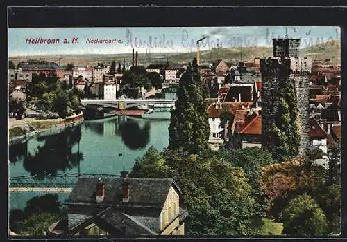 AK Heilbronn, Neckarpartie und Götzenturm