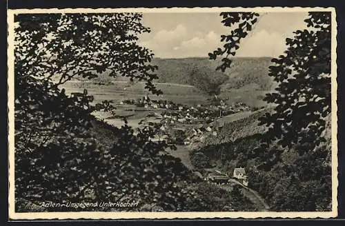 AK Unterkochen bei Aalen, Gesamtansicht aus der Vogelschau